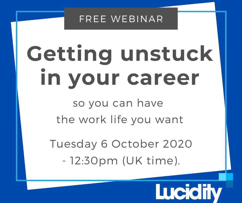Free webinar getting unstuck